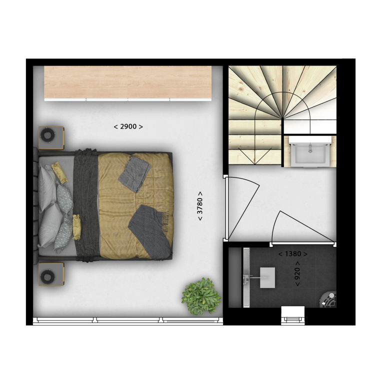 Tweede verdieping - Roots plat